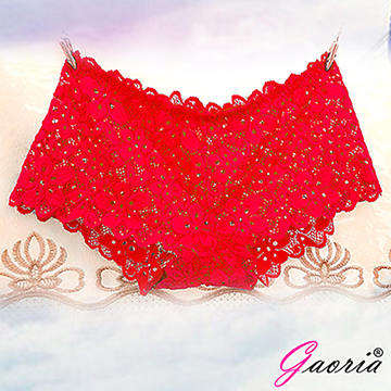 【Gaoria】想入非非 一片式 蕾絲款 冰絲無痕內褲 紅