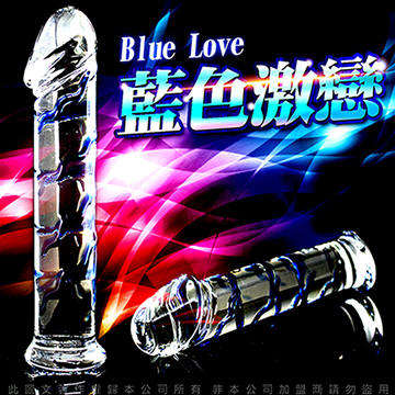 GLASS 藍色激戀 玻璃水晶後庭冰火棒 Anus 57
