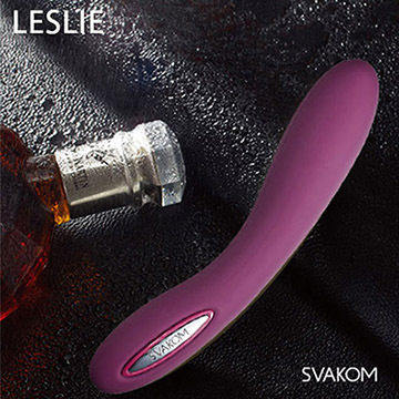 美國SVAKOM Leslie 萊斯利 (獨特加熱鍵)智能模式6段變頻防水按摩棒 紫羅蘭
