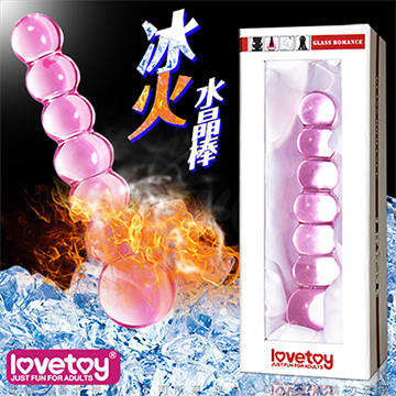 LOVE TOYS 推波嬌娃 玻璃水晶後庭冰火棒