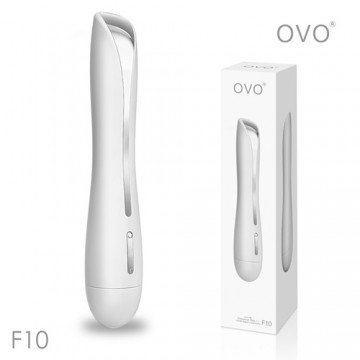 德國OVO-F10 史密斯 5段變頻 多功能 G點震動按摩棒-白色
