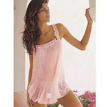 維多利亞的秘密《 Whispery georgette pleated babydoll 》不一樣的狂野風情