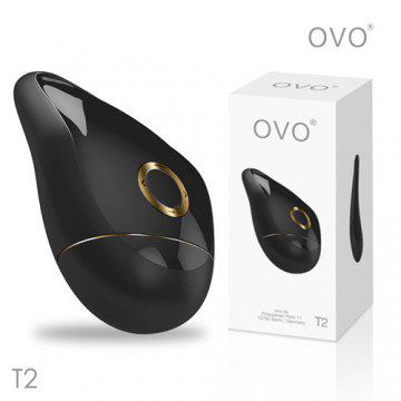 德國OVO-T2 小水滴 5段變頻 精品 震動按摩器-黑色