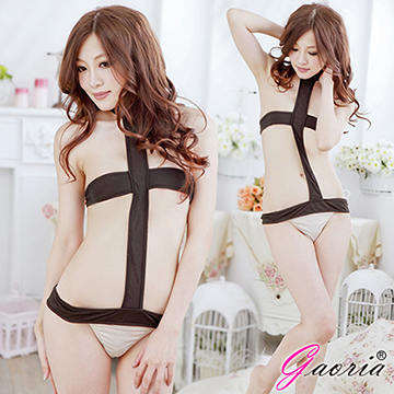 【Gaoria】致命嬌媚 三點式掛脖 連體衣 情趣睡衣