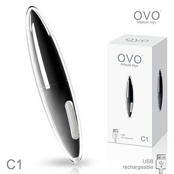 德國OVO C1 愛麗兒 7段變頻 陰蒂刺激按摩器 充電式 黑色