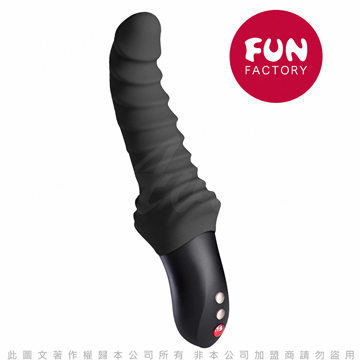 德國FUN FACTORY 神鬼戰士左鷹 STRONIC DREI 強力深度抽送按摩棒 酷黑 (附贈磁吸式充電線)