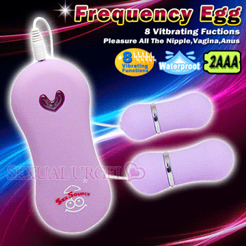 Frequency Egg 8段變頻超靜音燈光雙跳蛋-紫