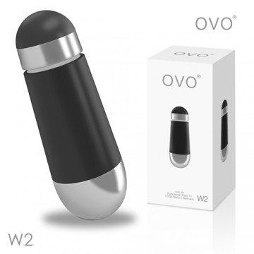 德國OVO-W2 子彈造型 5段變頻 精品 震動按摩器-黑色