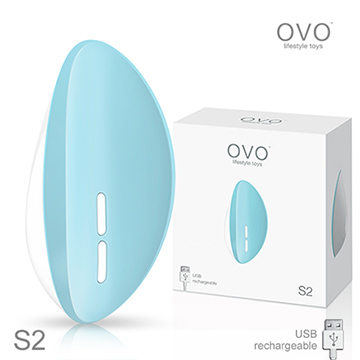 德國OVO S2 利浦 7段變頻 多功能 陰蒂刺激震動按摩器 充電式 水藍