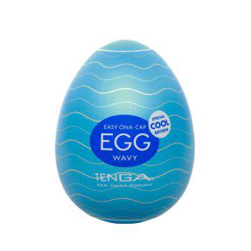 日本TENGA COOL清涼款 EGG-001C 波紋挺趣 自慰蛋 限量版