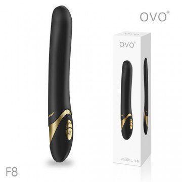 德國OVO-F8 萊恩 5段變頻 多功能 G點震動按摩棒-黑色