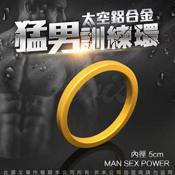 太空鋁合金猛男訓練環 金 5CM