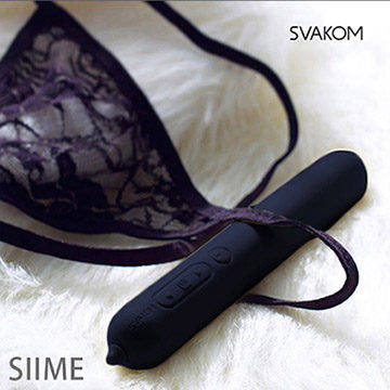 美國SVAKOM SIIME 智能6段變頻 陰道透鏡探照燈 內窺按摩棒 經典黑
