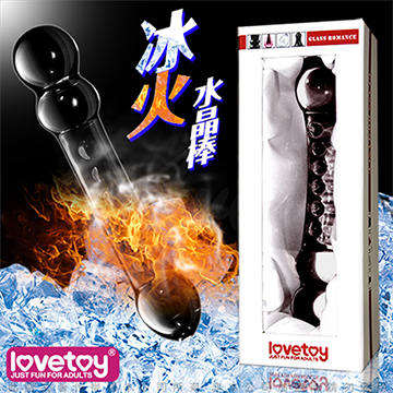 LOVE TOYS 賞心悅目 雙頭兩用 玻璃水晶後庭冰火棒
