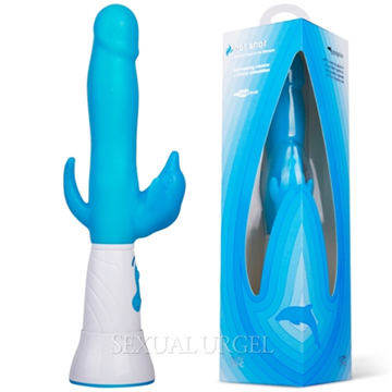 美國Ultrazone-Hot shot-Dolphin 跳躍海豚 加熱充電按摩棒 藍色