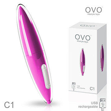 德國OVO C1 愛麗兒 7段變頻 陰蒂刺激按摩器 充電式 桃色