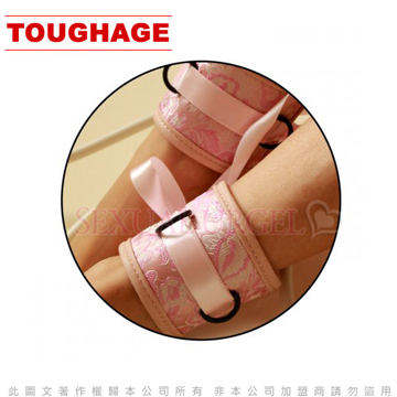 美國駭客Toughage-Chinese silk Ankle Restraints 中國綢 腳腕束帶-粉