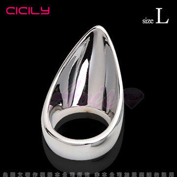 虐戀精品CICILY-水滴型 合金男用 公雞環(大)