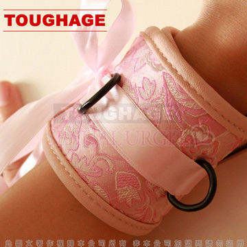 美國駭客Toughage-Chinese silk Wrist Cuffs 中國綢 手腕束帶-粉