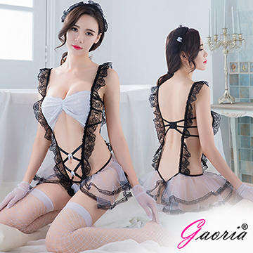 【Gaoria】可愛俏皮小女傭 性感透視網紗 連體 情趣睡衣
