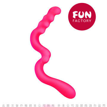 德國FUN FACTORY NEW WAVE 新浪潮威弗 搖滾波浪 女同雙頭龍按摩棒 紅