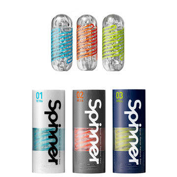 日本TENGA SPINNER 自動迴轉旋吸自慰杯 三入組