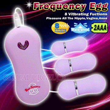 Frequency Egg 8段變頻防水多跳蛋-紫(三顆跳蛋)